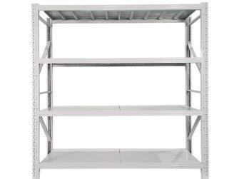 2000mmL x 2mH White Shelving