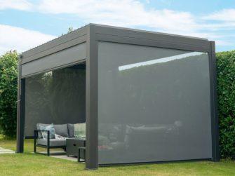 Pergola with blind