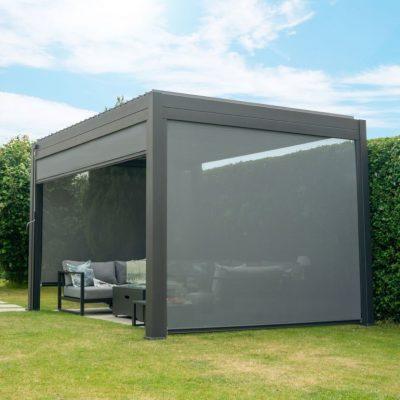 Pergola with blind